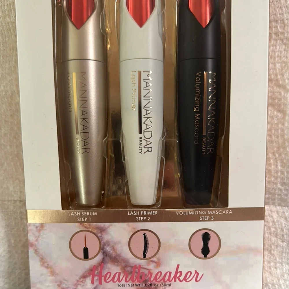 Manna Kadar Beauty Heartbreaker Lash Set - Gold, White, Black